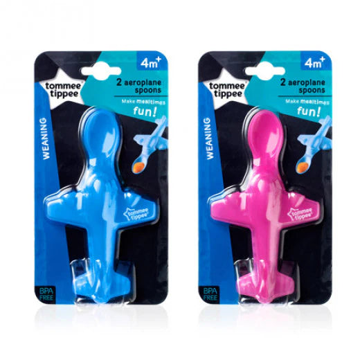 Tommee Tippee Areoplane Spoon, "2 Colors"