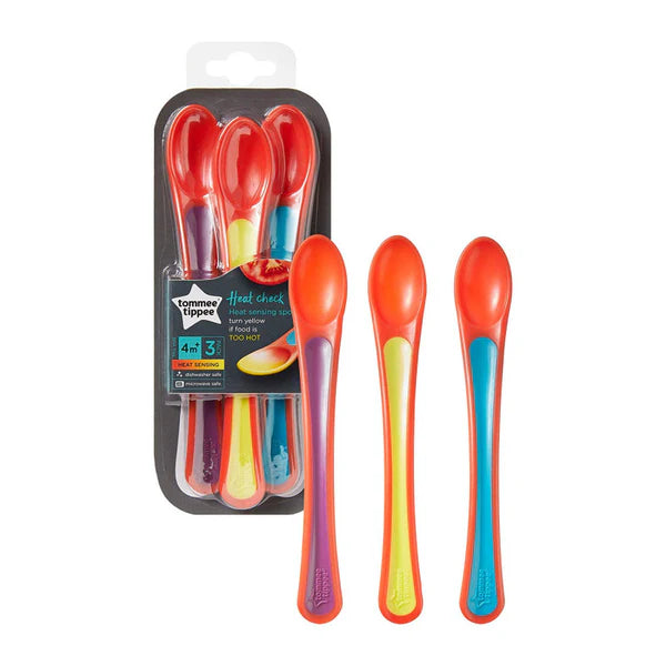 Tommee Tippee Heat Sensing Weaning Spoon +4m 3pcs
