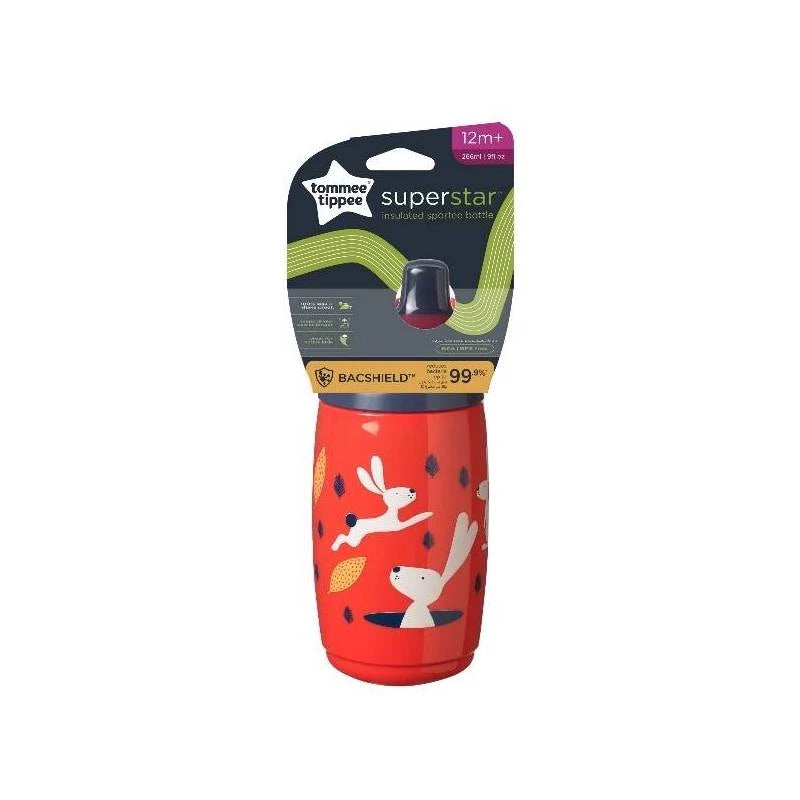 Tommee Tippee Superstar Insulated Sportee Bottle 12+ Months 266ml
