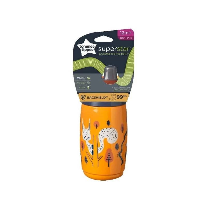Tommee Tippee Superstar Insulated Sportee Bottle 12+ Months 266ml
