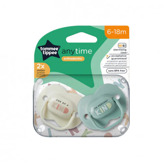Tommee Tippee - Anytime Soothers "Kind" 6-18m | 2 Pack