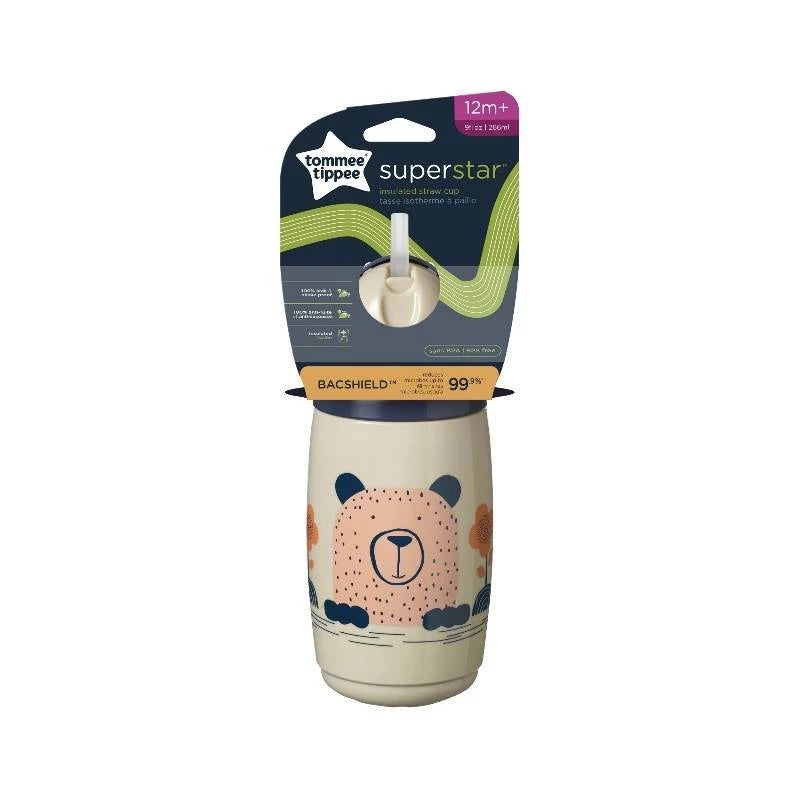 Tommee Tippee Superstar Insulated Sportee Bottle 12+ Months 266ml