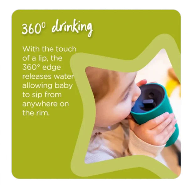 Tommee Tippee Easiflow 360° Cup | 250ml | 12m+ | Green