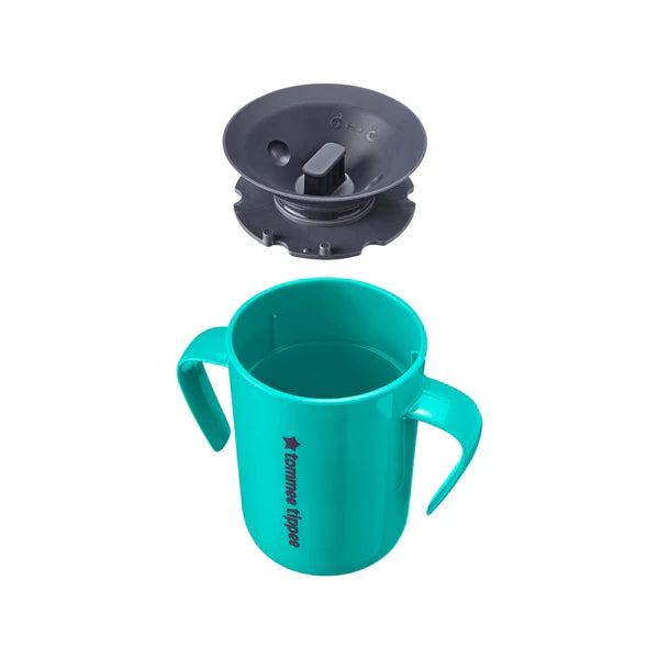 Tommee Tippee Easiflow 360° Cup w Handles | 200ml | 6m+ | Green