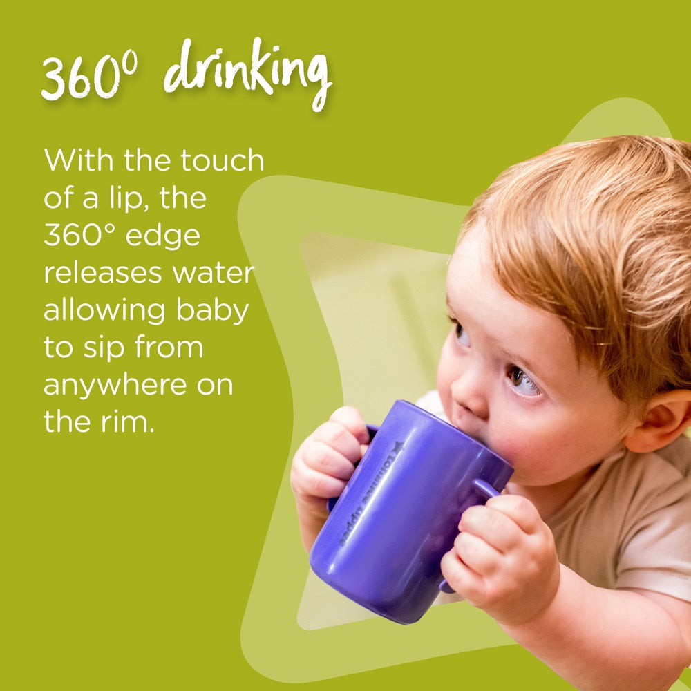 Tommee Tippee Easiflow 360° Cup w Handles | 200ml | 6m+ | Green