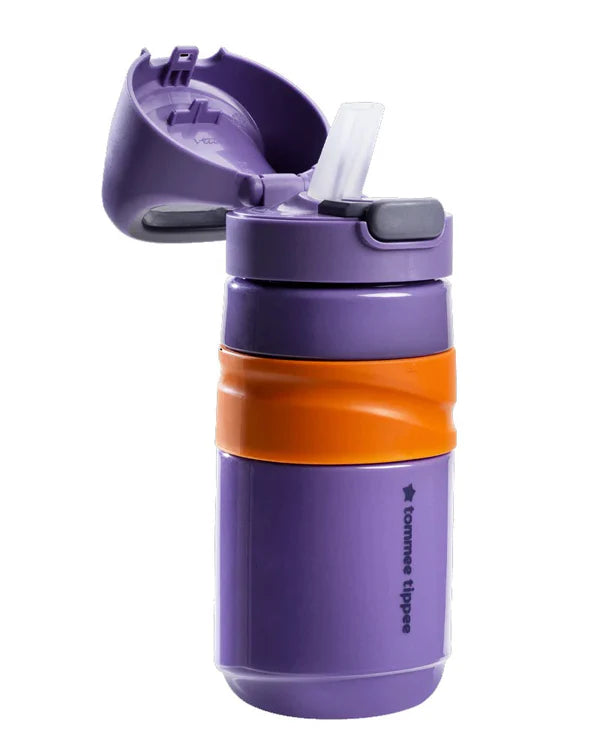 Tommee Tippee Superstar Straw Bottle 500ml | 18m+ | Purple