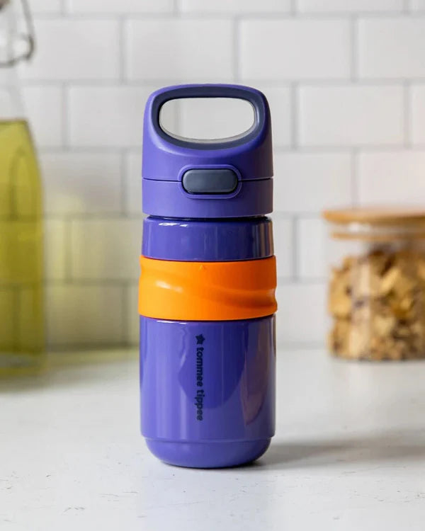 Tommee Tippee Superstar Straw Bottle 500ml | 18m+ | Purple