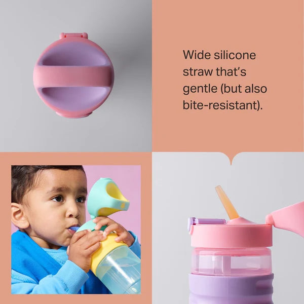Tommee Tippee On the Go Straw Bottle 500ml | 18m+ | Blue