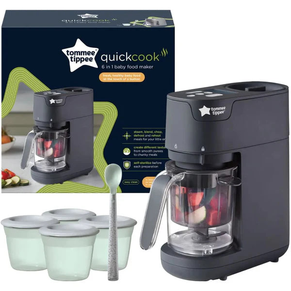 Tommee Tippee - 6-in-1 Baby Food Maker | Black