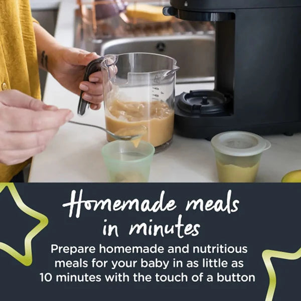 Tommee Tippee - 6-in-1 Baby Food Maker | Black