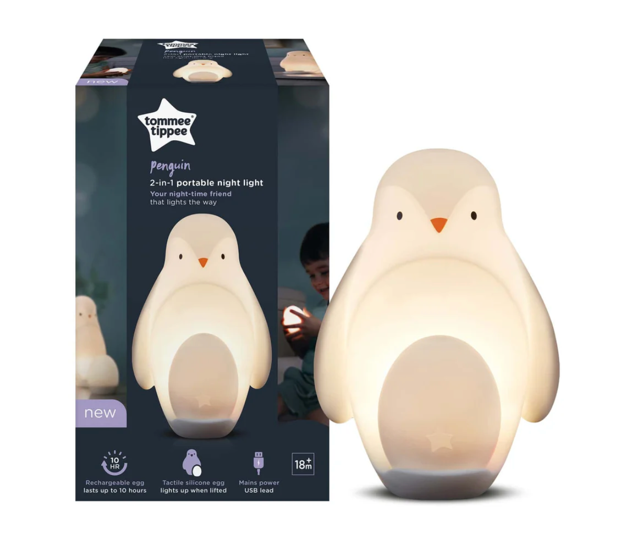 Tommee Tippee - Rechargeable Gro Night Light Penguin