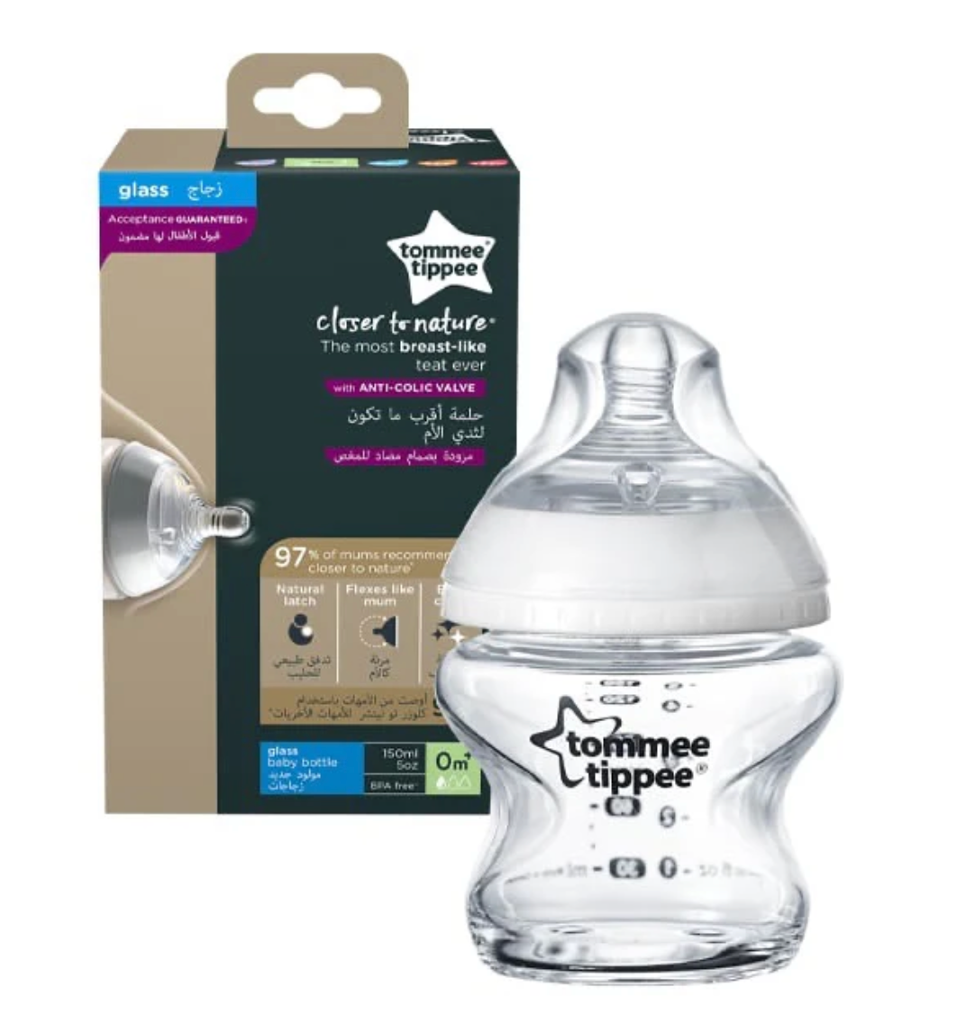 Tommee Tippee Closer To Nature Glass Bottle | 150 ml