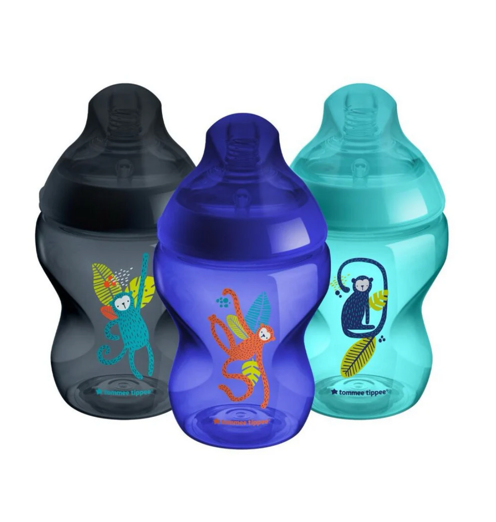 Tommee Tippee Closer to Nature Bottles Midnight Jungle Kit | 0m+ | Pack of 3