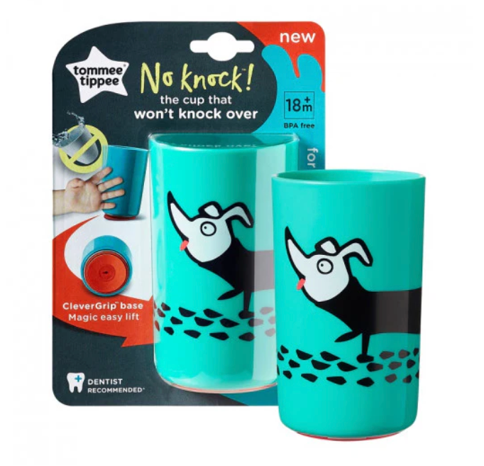 Tommee Tippee No Knock Cup Super Cup, Large, Green 300 ml