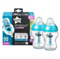 Tommee Tippee Advanced Anti Colic X2, 260 ml Slow Bottle with Heat Sensing Tube