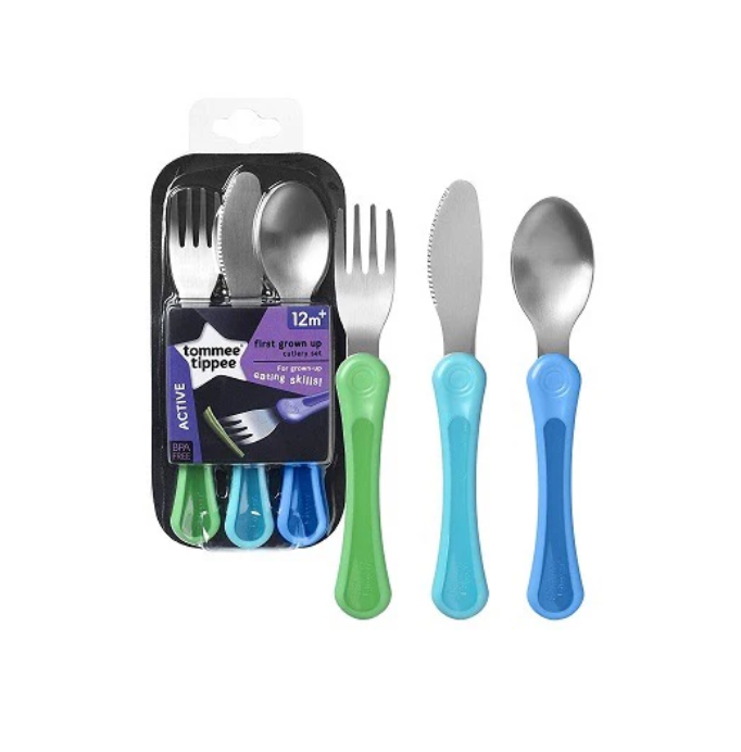 Tommee Tippee First Grown Up Cutlery Set 3pcs 12m+