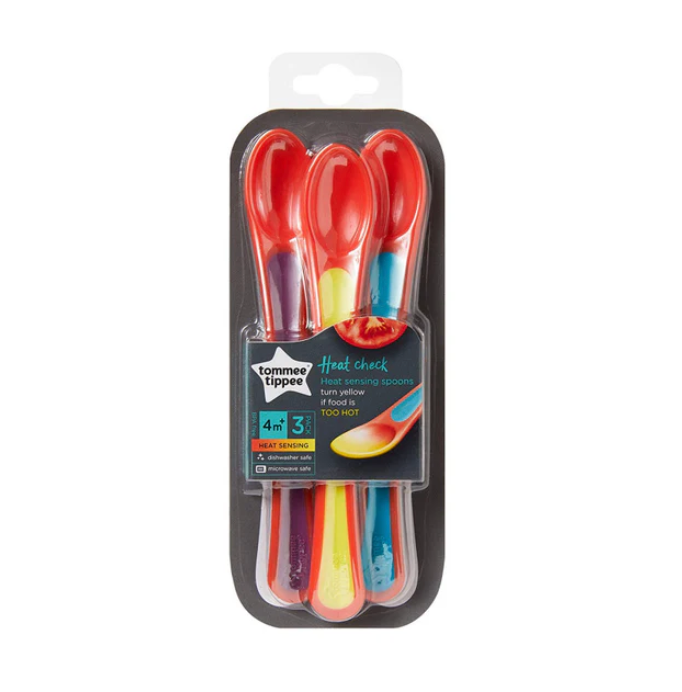 Tommee Tippee Heat Sensing Weaning Spoon +4m 3pcs