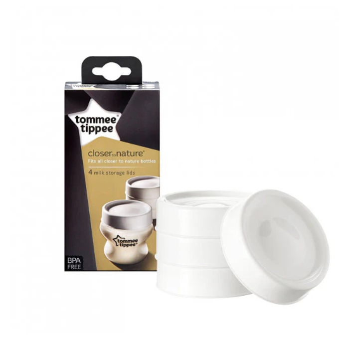 Tommee Tippee Closed to Nature X4 Milk Storage Lids