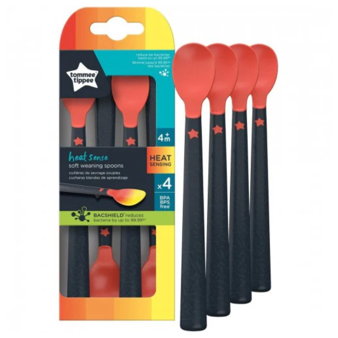 Tommee Tippee Heat Sensing Weaning Spoons 4pcs 4m+