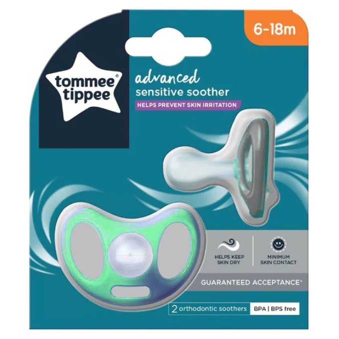 Tommee Tippee - Advanced Sensitive Soother | 6-18M | 2 Pack