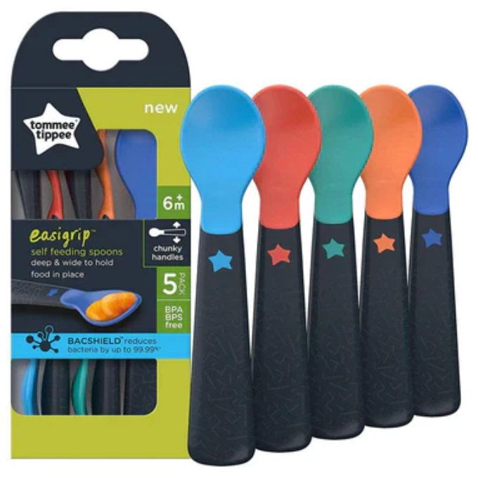Tommee Tippee - Easigrip Self Feeding Spoons (5 Pcs) 6m+