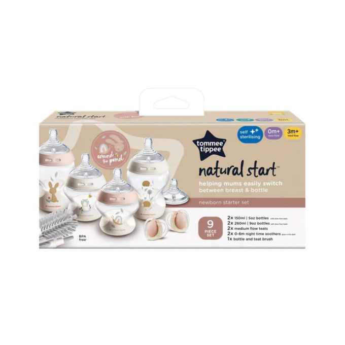 Tommee Tippee Closer to Nature Newborn Starter Kit | 9pcs