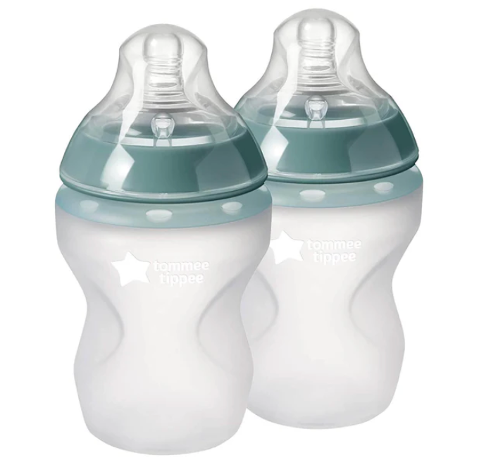 Tommee Tippee - Closer To Nature Silicone Baby Bottle TWO PACK - 260ML
