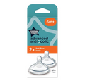 Tommee Tippee Closer To Nature Advanced Anti Colic Fast Flow Teats (6m+) Teats x2