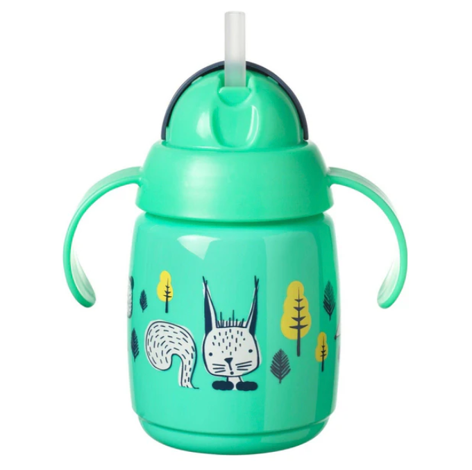 Tommee Tippee Babies Superstar Sippee Training Cup Sippy Straw Bottle, 300ml 6m+