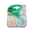 Tommee Tippee Night Time Soother | 0-6m | Glow in the Dark | 2 Soothers Blue