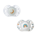 Tommee Tippee Night Time Soother | 2 Soothers Grey 18 - 36 Months