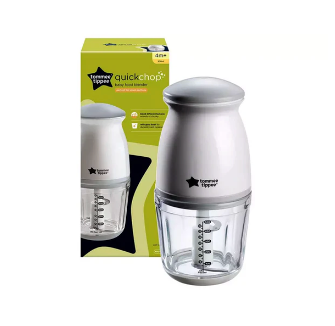 Tommee Tippee Glass Bowl Quick-Chop Mini Baby Food Blender | 500ml