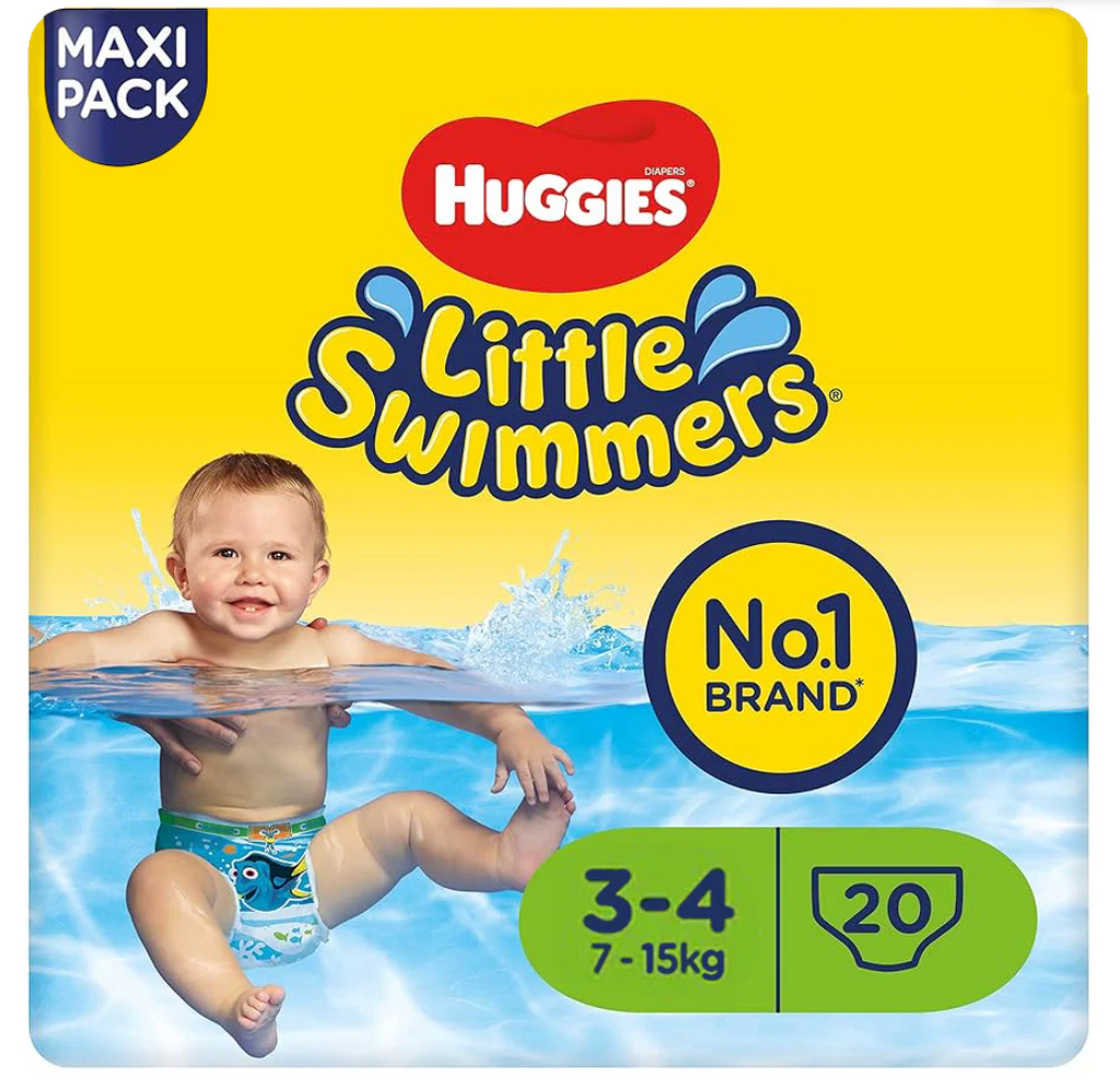 Huggies Little Swimmers - 20 Swim Pants | Size 3-4 | 7-15KG