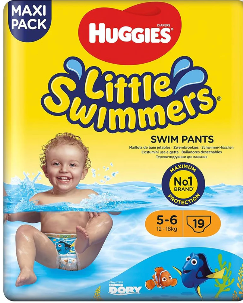Huggies Little Swimmers - 19 Swim Pants | Size 5-6 | 12-18KG