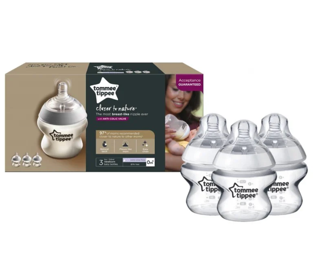 Tommee Tippee - Triple Pack Closer to Nature Bottles, 150ml