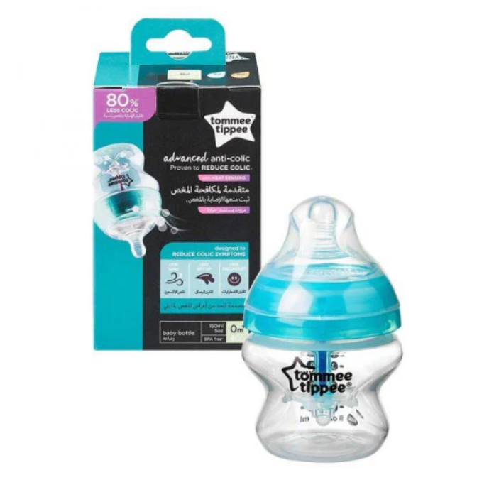 Tommee Tippee Advanced Anti-Colic Bottle 1 x 150ml with Heat Sensing Tube