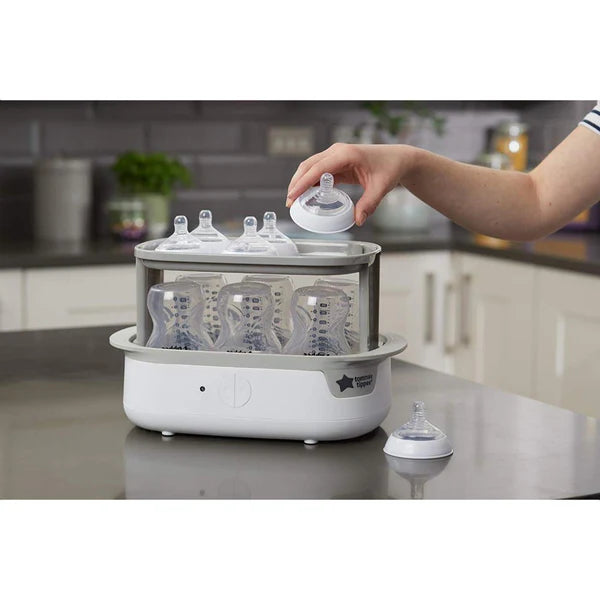 Tommee Tippee Super Steam Advanced Electric Steriliser for 6 Baby Bottles, Black