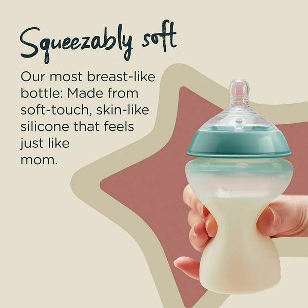 Tommee Tippee - Closer To Nature Silicone Baby Bottle TWO PACK - 260ML