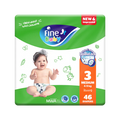 Fine Baby Diapers Size 3 (4-9 KG) Medium 46 Diapers